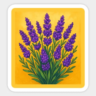 lavender throw pillows Sticker
